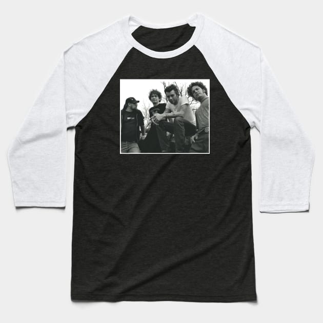 Lucero Band Photo All Member Young Black White Baseball T-Shirt by tinastore